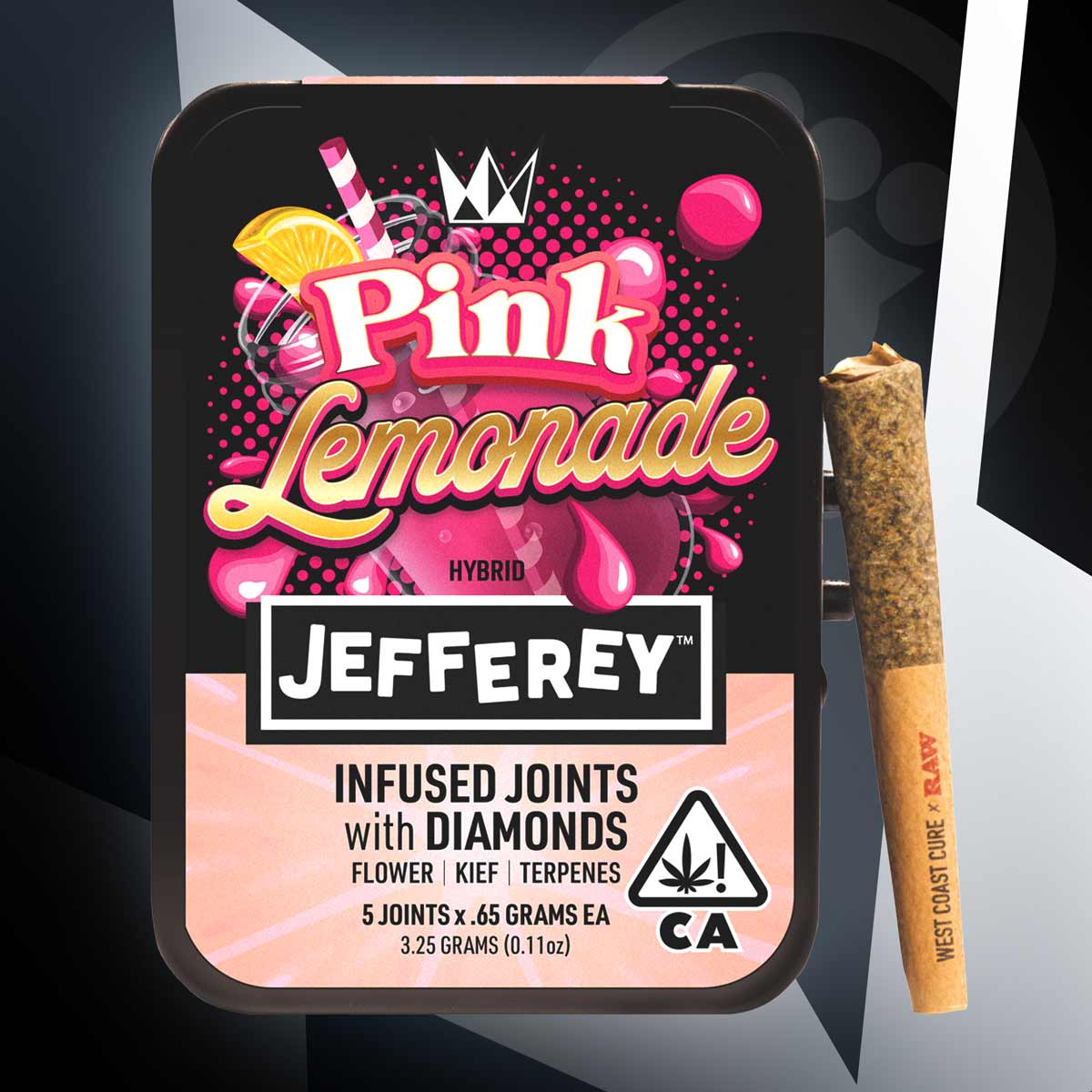 West Coast Cure - Pink Lemonade Infused Jefferey Preroll 5 Pack 3.25g