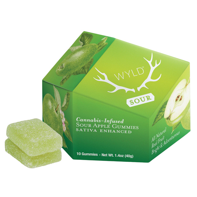 Wyld - Sour Apple Sativa Gummies 100mg