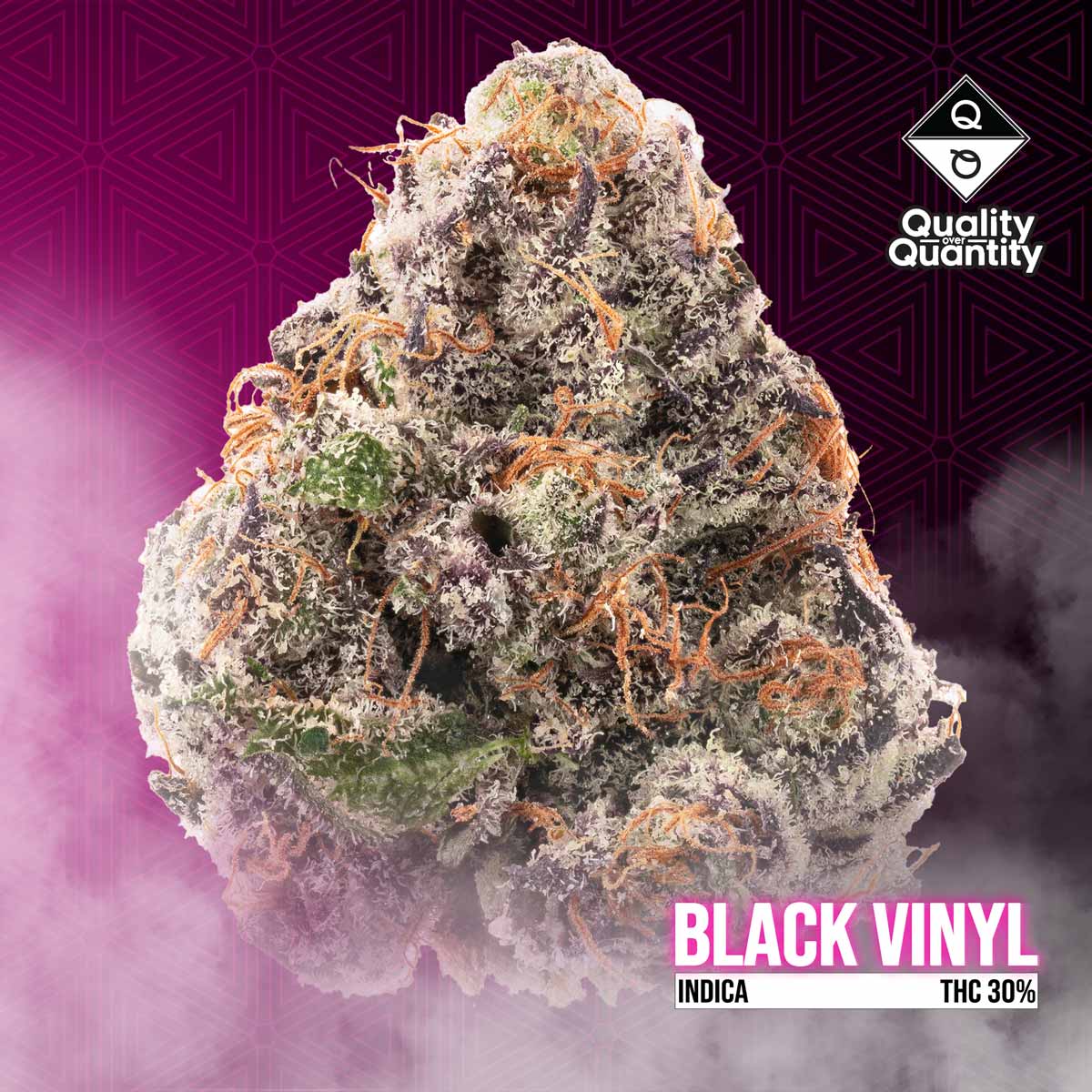 Quality Over Quantity - Black Vinyl Flower 14g