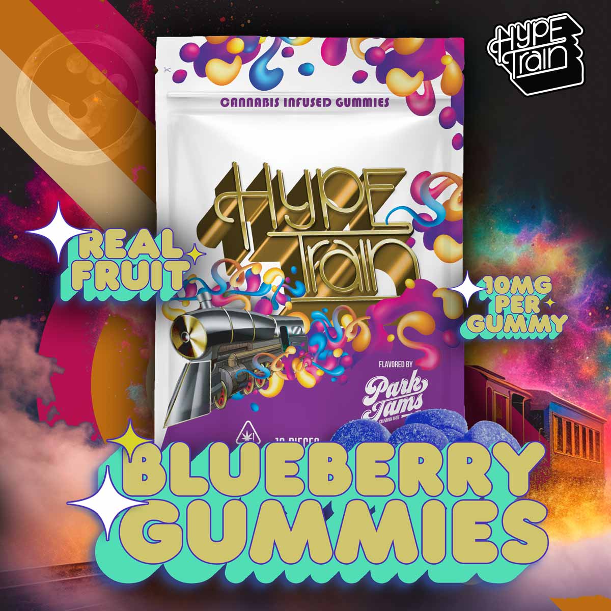 Hype Train - Blueberry Gummies 100mg