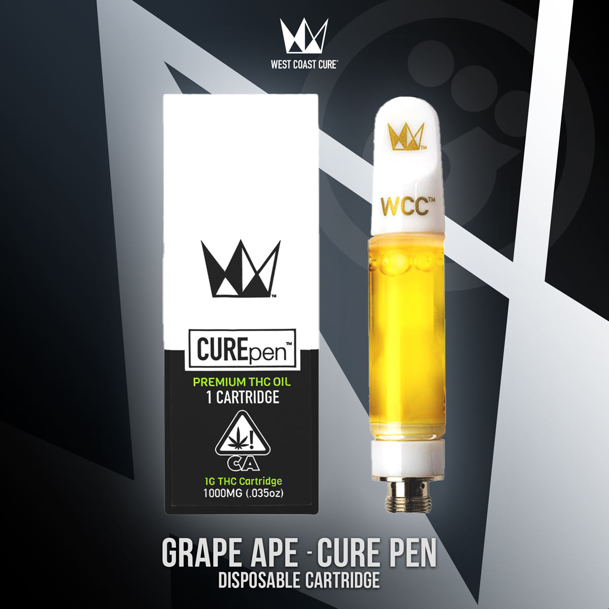 West Coast Cure - Grape Ape Cure Pen Cartridge 1g