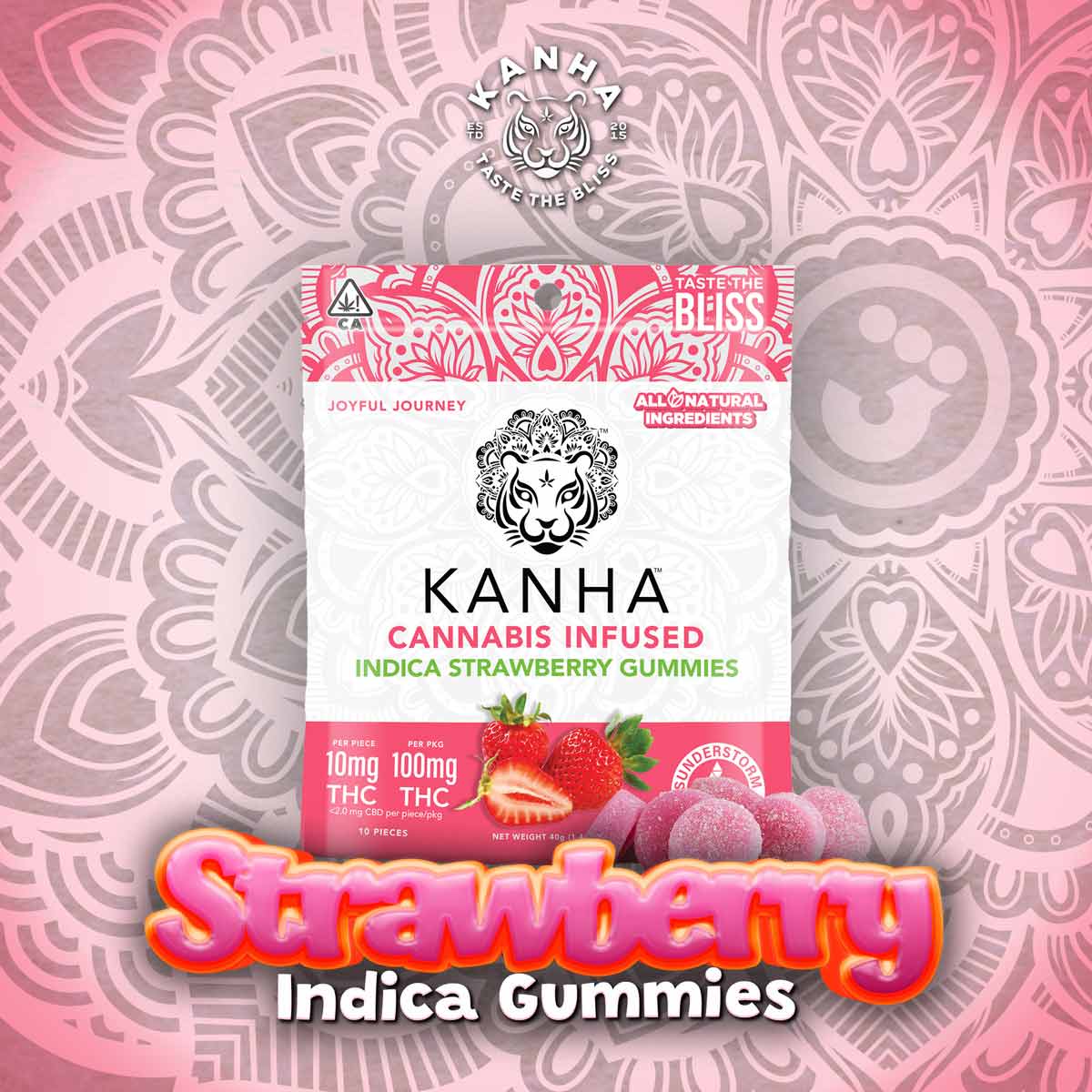 Kanha - Strawberry Gummies 100mg