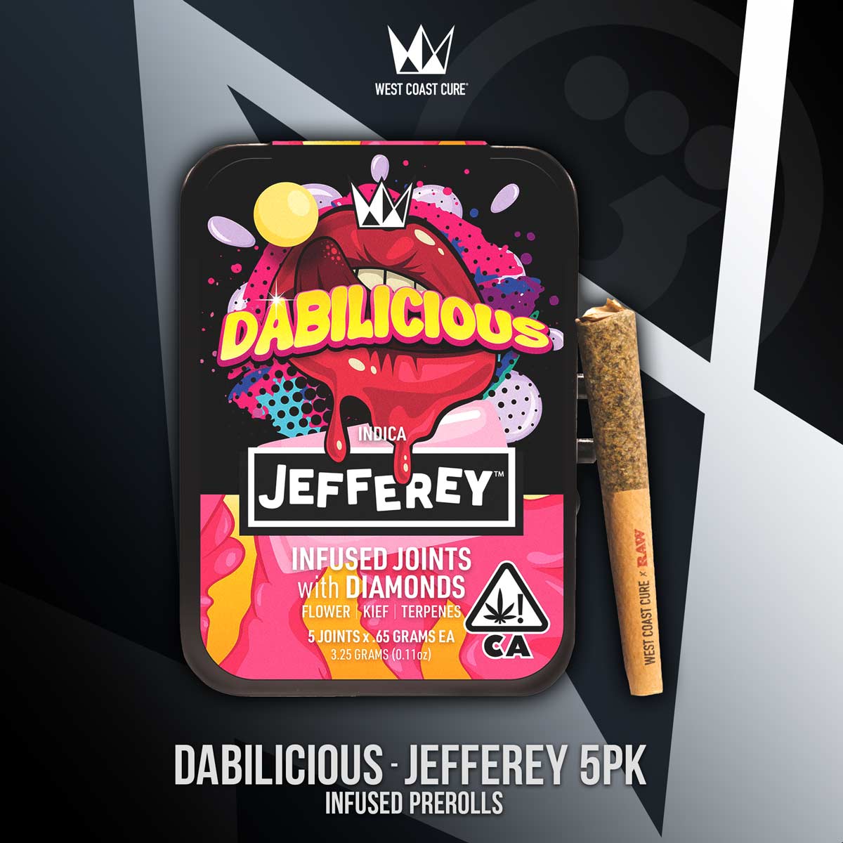 West Coast Cure - Dabilicious Jefferey Preroll Pack 3.25g