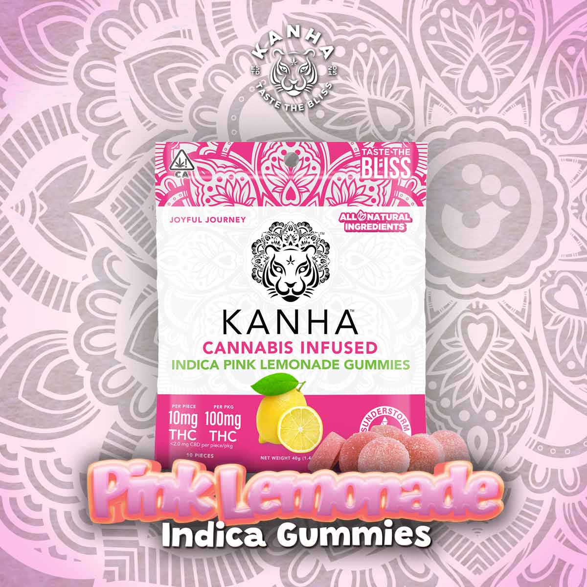 Kanha - Pink Lemonade Gummies