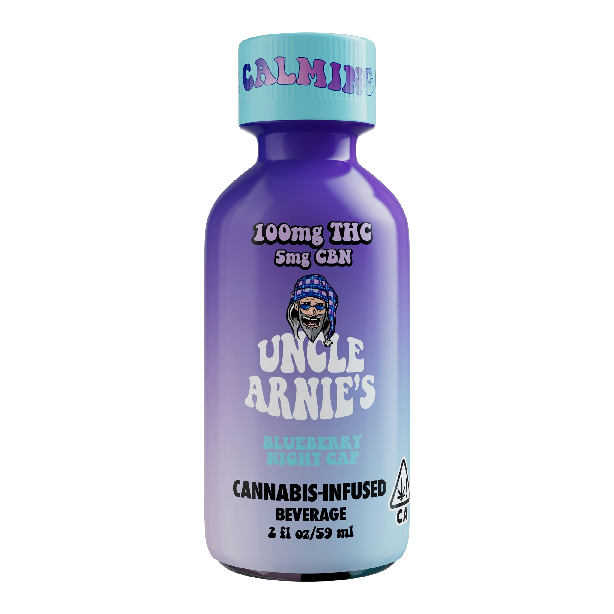 Uncle Arnies - Blueberry Night Cap THC:CBN Infused Drink 100mg