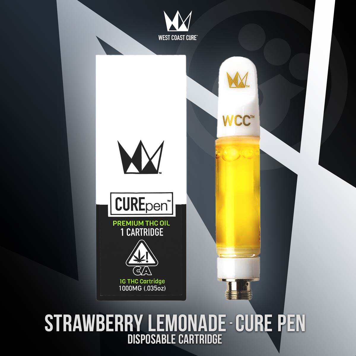 West Coast Cure - Strawberry Lemonade Cure Pen Cart. 1g