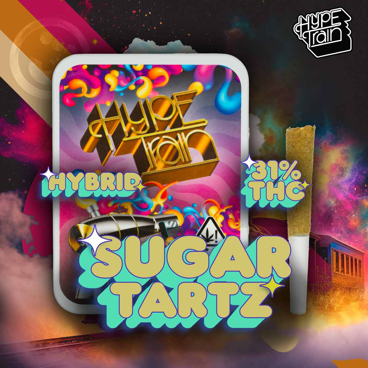 Hype Train - Sugar Tartz Preroll 5pack 3.5g