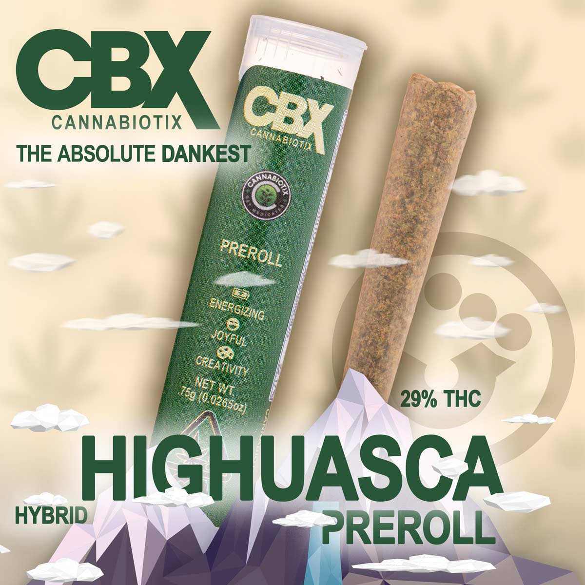 Cannabiotix CBX - Highuasca Preroll .75g