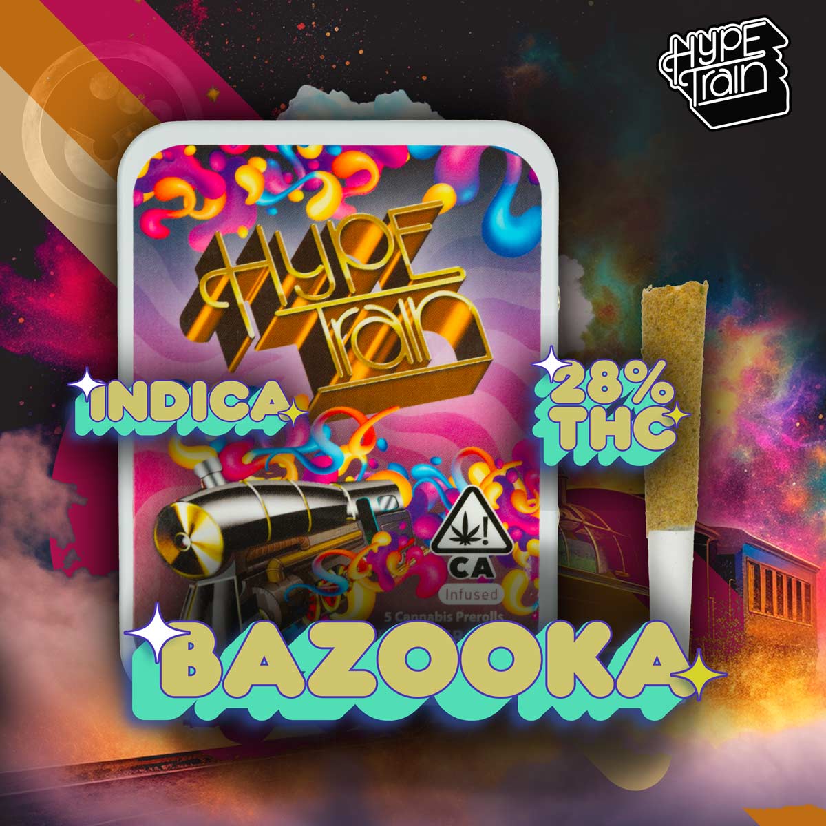 Hype Train - Bazooka Preroll 5pack 3.5g