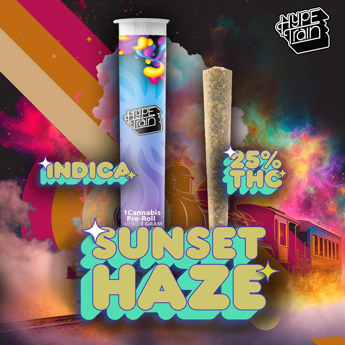 Hype Train - Sunset Haze Preroll 1g