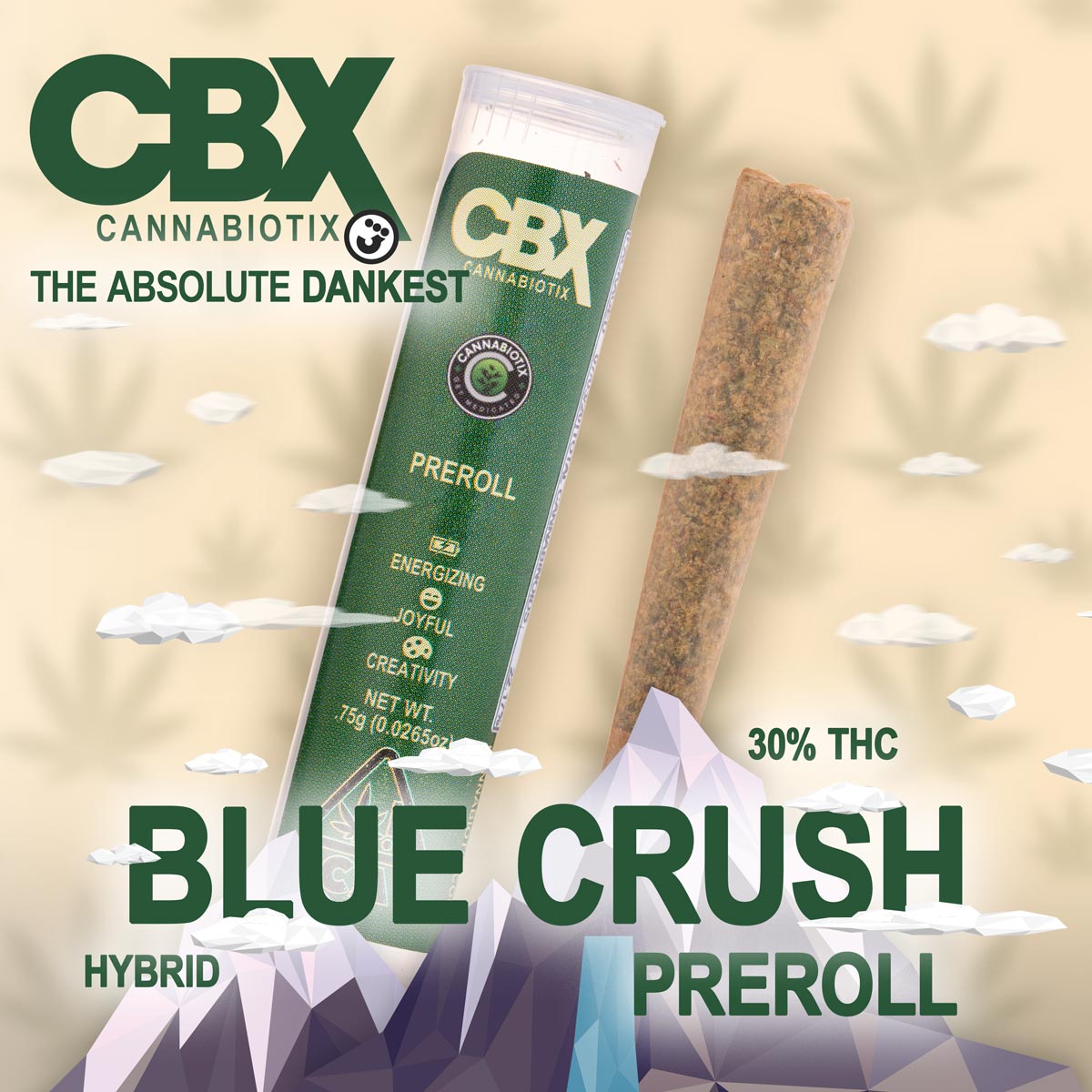 Cannabiotix - Blue Crush Preroll .75g