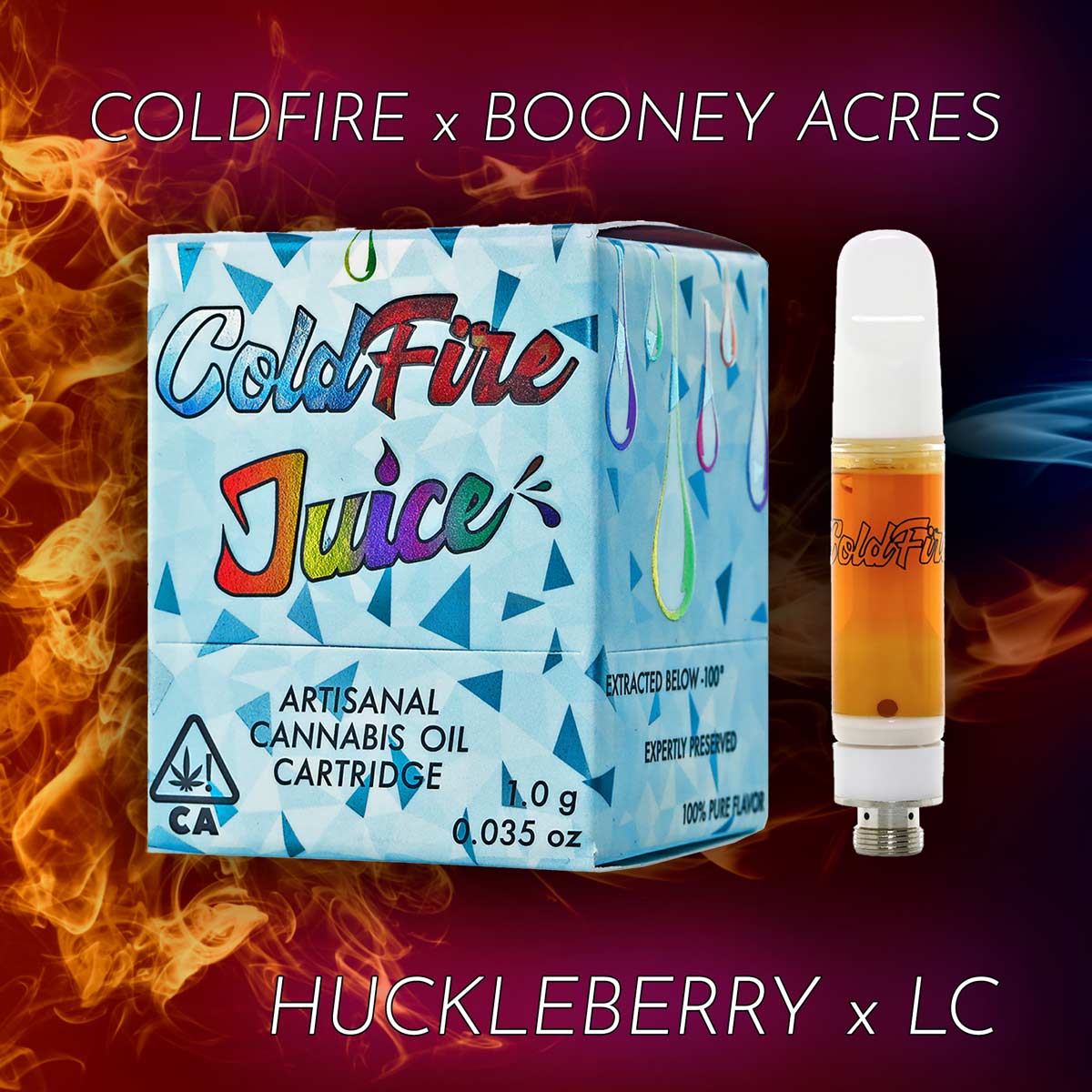 Coldfire x Booney Acres - Huckleberry x LC Juice Cartridge 1g