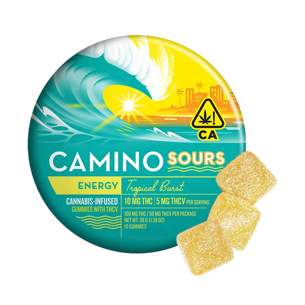 Camino Sours - Tropical Burst 2:1 THC:THCV Gummies 100mg x 3