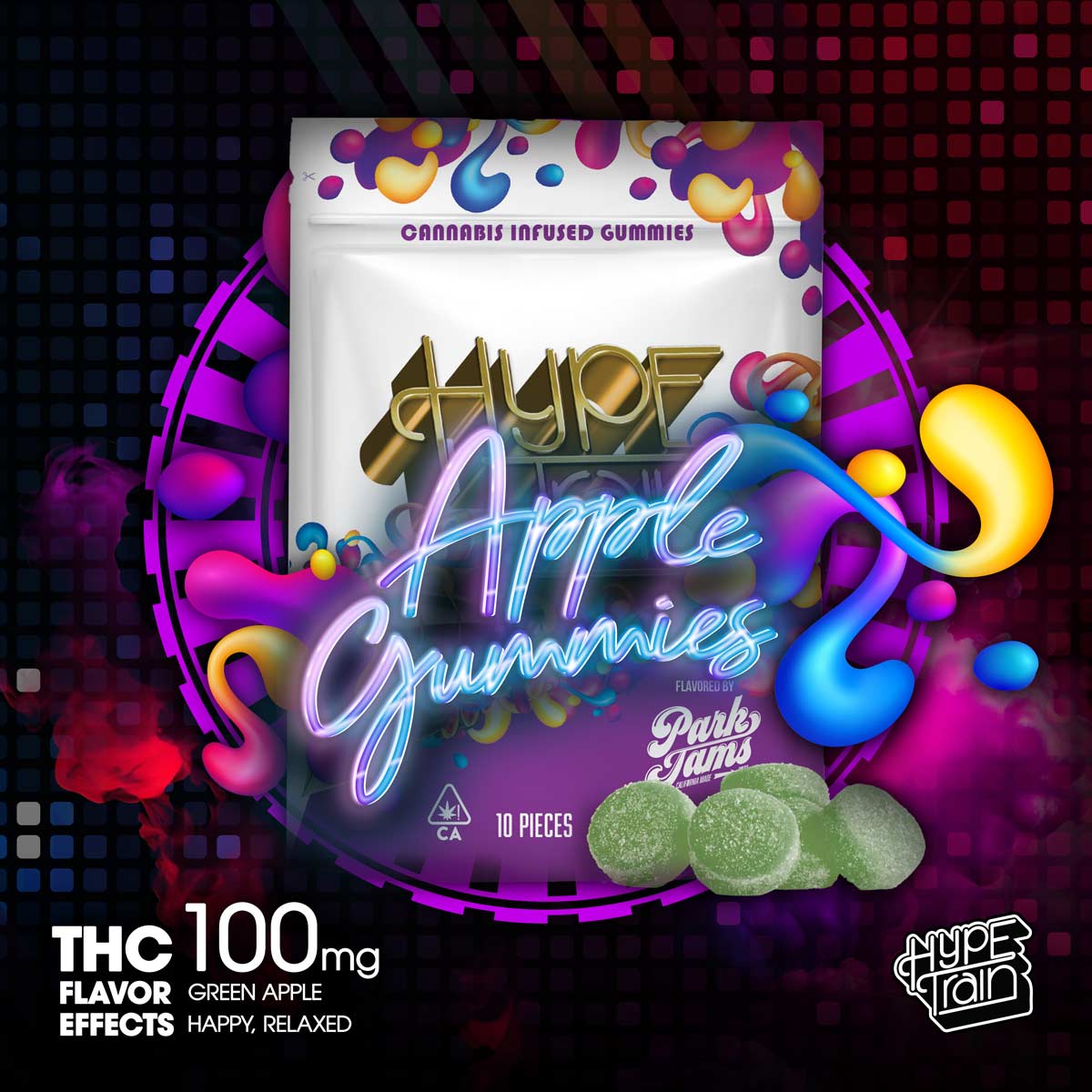 Hype Train - Apple Gummies 100mg